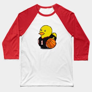 Heat Basketball Rubber Duck 2 Baseball T-Shirt